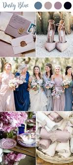 9 Ultimate Dusty Blue Color Combinations For Wedding Wedding Color Schemes Spring Spring Wedding Colors Wedding Color Schemes Purple