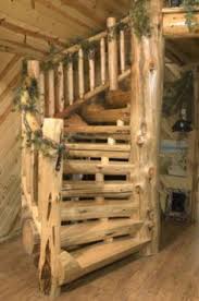 Click the image for larger image size and more details. Log Stairs Design Rustic Staircase Stairs Design Staircase Design