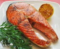 In This Salmon Steak Recipe Butter And Sage Impart Wonderful Flavors Upon An Already Delicious Salmon Salmon Steak Recipes Cooking Salmon Steaks Salmon Steak