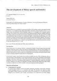 While associate professors may pursue controversial topics, they while most faculty members eventually retire from their positions, a university can take steps to remove a tenured professor in the case of. Pdf The Development Of Malay Speech Audiometry