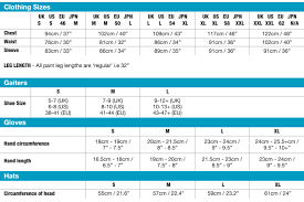 Lowe Alpine Size Guide