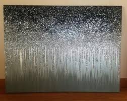 Black And Silver Glitter Wall Art Abstract Glitter Branch Art 24x30 Etsy En 2020 Arte De Pared Brillante Decoraciones Con Purpurina Paredes Brillantes