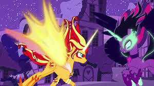 Sunset shimmer is a female unicorn pony, a former student of princess celestia, and the main villain of my little pony equestria girls. My Little Pony Transforms Equestria Girls Sunset Shimmer Vs Midnight Sparkle Into Daydream Forms Video Dailymotion