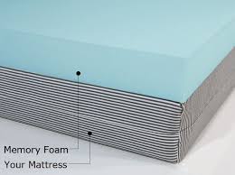 4lb Viscoplush Memory Foam Topper Blue Memory Foam Topper Memory Foam Bed Topper Memory Foam Mattress Topper