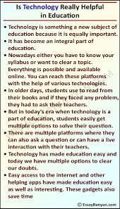 They are generally about a page lo. Short And Long Essay On Contribution Of Technology In Education For Students