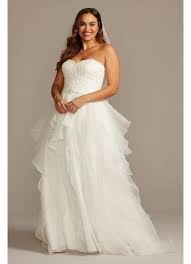 Get the best deals on davids bridal plus size wedding dresses and save up to 70% off at poshmark now! Lace And Organza Plus Size Ball Gown Wedding Dress David S Bridal