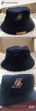 Nike La Lakers Bucket Hat La Lakers Black Nikes Bucket Hat