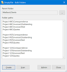In the left navigation pane of outlook mail, select your inbox folder. Bulk Create Multiple Outlook Folders Simplyfile Documentation