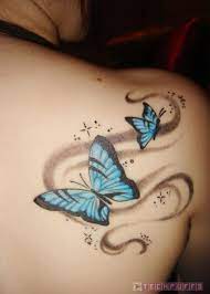Tattoos What Do They Really Mean Techpuffs Blue Butterfly Tattoo Butterfly Tattoo On Shoulder Butterfly Tattoo Designs