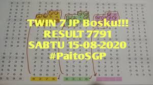 Prediksi Bocoran Paito Sgp Hari Ini Sabtu 15 08 2020 Youtube