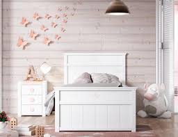 V e n d i d o dormitorio juvenil blanco en liquidación con cama nido, friso, arcón, 4 cajones, mesa y librería. Dormitorio Juvenil En Madera En Blanco 27388 Factory Del Mueble Utrera