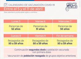 Asimismo, desde el viernes 16 y durante el fin de semana, a los rezagados de 48 años o más. Calendario Vacunacion Covid 19 Municipalidad De Calbuco