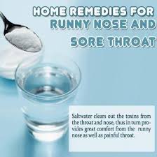 Home Remedies For Runny Nose And Sore Throat Runny Nose Runny Nose Remedies Sore Throat Remedies