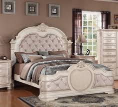 York wood antique white bedroom set with storage platform bed, dresser, mirror and two nightstands. Infinity Antique Queen Bed Luxury Bedroom Sets Upholstered Bedroom Set Tufted Bedroom Set