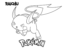 In alola, raichu has lighter coloring and more rounded features. Angry Raichu Coloring Page Free Printable Coloring Pages For Kids
