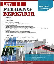 Kepala accounting di mawar bakery & cake shop medan juni 2021. Lowongan Kerja Lowongan Kerja Terbaru Pt Len Industri Persero