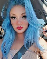 Arctic Fox Hair Color Ivydower We Re Throwing Stones At A Glass Moon Oh We Re So Miserable And Stunning Oh Lo Light Blue Hair Hair Styles Hair Dye Colors