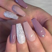 Here you'll find a huge range of luxury, made to fit press on nails, premium nail decals and nail art supplies. Coffin Purple Acrylic Nails With Glitter Nail And Manicure Trends