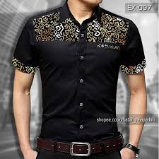 Menghindari salah pilih size dapat berkonsultasi melalui diskusi produk. Baju Batik Pria Kombinasi Polos Hitam Premium Elegan Ex 097 Kemeja Batik Kombinasi Fashion Distro Shopee Indonesia