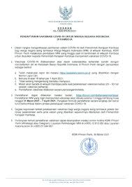 Tahap 1 vaksinasi ini lebih dulu memprioritaskan tenaga kesehatan, termasuk tenaga penunjangnya, serta mahasiswa yang sedang menjalani pendidikan profesi kedokteran yang bekerja di fasilitas pelayanan kesehatan. Edaran Pendaftaran Vaksinasi Covid 19 Untuk Wni Di Kamboja
