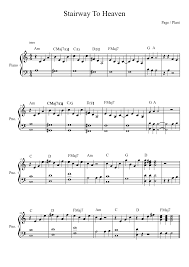 Stairway To Heaven Sheet Music Piano Sheet Music Piano Music