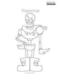 Free printable coloring pages for kids and adults. Undertale Papyrus Coloring Page Super Fun Coloring