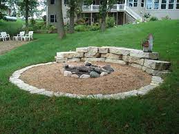 Excellent Pic Outdoor Fireplace Rock Popular In 2021 Fire Pit Landscaping Fire Pit Backyard Backyard Fire