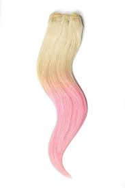 Stylish ombre hair for blonds. Ombre Hair Extensions T60 Pink Cliphair Cliphair Uk
