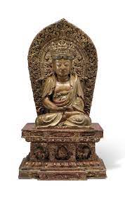A Polychrome And Gilt Decorated Wood Figure Of Amitayus Ming Dynasty 1368 1644 16th Century 15th Century Christie S Polychrome Buddhist Art Gilt