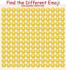 Check spelling or type a new query. Find The Different Emoji Puzzles World