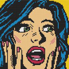 Like free cross stitch designs? Pop Art Cross Stitch Pattern Comic Book Cross Stitch Andy Etsy In 2021 Cross Stitch Cross Stitch Embroidery Pixel Art Pattern