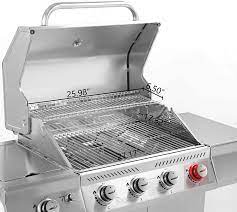 Jun 12, 2021 · put aside those small grills, only the bbq king grill can hold your necessity for big events! Buy Royal Gourmet Ga4402s Stainless Steel 4 Bbq Propane 54000 Btu Cabinet Style Gas Grill With Sear Side Burner Perfect Patio Garden Picnic Backyard Party Silver Online In Germany B091tks5xg