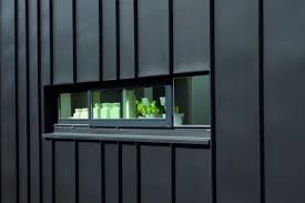 Vmzinc Joint Debout Avec Rupture De Dimensions Bardage Exterieur Maison Bardage Maison Joint Debout