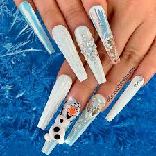 The Prettiest Snowman Nails Ideas For Christmas 2020 Cute Manicure From squoval to stiletto, coffin to almond, we've explained every single acrylic trend, shape and style in our beginner's guide.