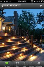 Pin By Sara Fjestad On Deck Step Lighting Outdoor Outdoor Steps Deck Step Lights