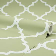 Sage green and white wallpaper. Morocco Trellis Wallpaper Sage White Wallpaper From I Love Wallpaper Uk