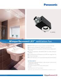 Exhaust fan with heater and light combo powerful enough to heat rooms up to 65 sq. Panasonic Fv 08vre2 User Manual Manualzz