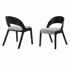 Elevate your dining space with our collection of dining chairs. Mid Century Modern Curved Back Wood Dining Chair Set Of 2 Black And Gray Overstock 31688894