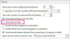 Go to file and select the options. Show Or Hide The Ruler Office Support
