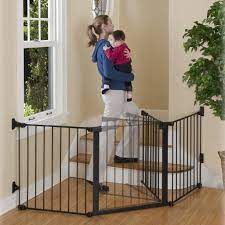 Protect Your Children And Pets With The Kidco Auto Close Configuregate With 24 Door In Black Discover Peace Of Min Baby Gates Baby Safety Gate Wide Baby Gate