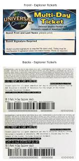 What Will My Theme Park Tickets Look Like