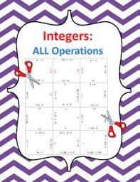 This Engaging Puzzle Is Made Up Of 31 Integer Expressions That Need To Be Added Subtracted Multiplied And Divided Integers Subtraction Subtracting Integers