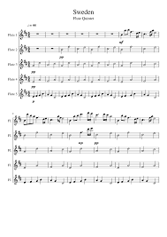 Instant chords for any song. Minecraft Sweden Flute Quintet Sheet Music For Flute Mixed Quintet Musescore Com
