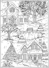 We hope you enjoy our online coloring books! Freebie Snow Scene Coloring Page Coloring Pages Winter Christmas Coloring Books Coloring Books