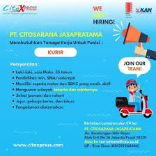 Lowongan Kerja Kurir Motor Di Citoxpress Jakarta Pusat Indah Pratiwi Di Jakarta Pusat 14 Jan 2020 Loker Atmago Warga Bantu Warga Tidak ditemukan lowongan kerja yang sesuai. lowongan kerja kurir motor di