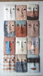 Ceramic Face Plaque Wall Sculpture Abstract Wall Art Pink Etsy Wall Sculpture Art Etsy Wall Art Movie Wall Art