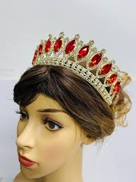 ¡ENVÍO RÁPIDO! Corona dorada con jade, preciosa tiara dorada, impresionante  tiara dorada brillante, tiara verde, tiara de jade, corona verde.