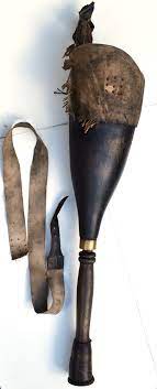He used a crutch instead. 18thc Georgian Wooden Prosthetic Peg Leg Cornwall Navy Pirate Long John Silver Black Sails Peg Leg Long John Silver
