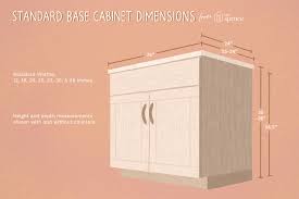 guide to standard kitchen cabinet dimensions