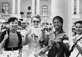 American base, nigeria born female boxing sensational, africa female best boxer, top three in bantam, super bantam and feather weight class. Sophie De Bruyn Helen Joseph Lillian Ngoyi And Amina Cachalia African History African Womens March